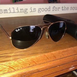 Black Polarized Rayban Aviators